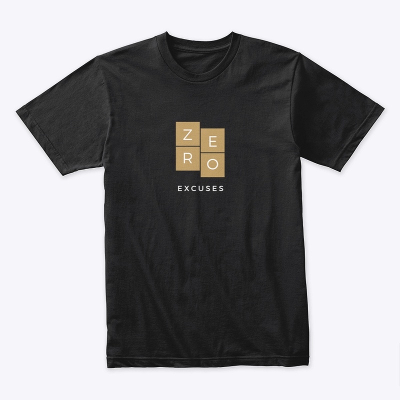 Zero excuses Brown & White Logo 