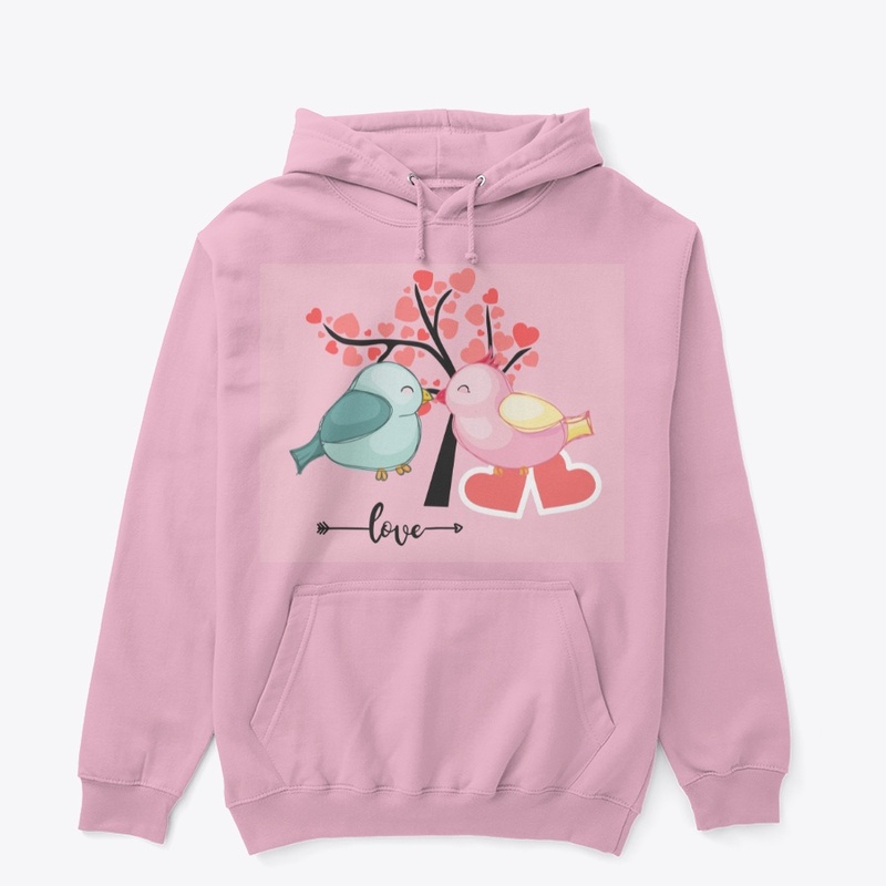 Bird print hoodie