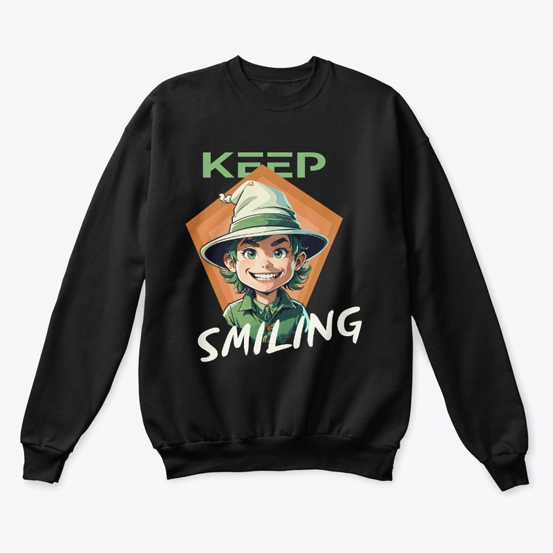 ''Keep Smiling'' T Shirt Design