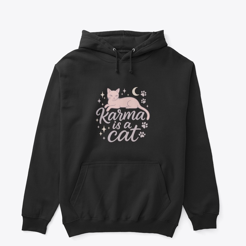 Karma Is a Cat Pastel Art Gift
