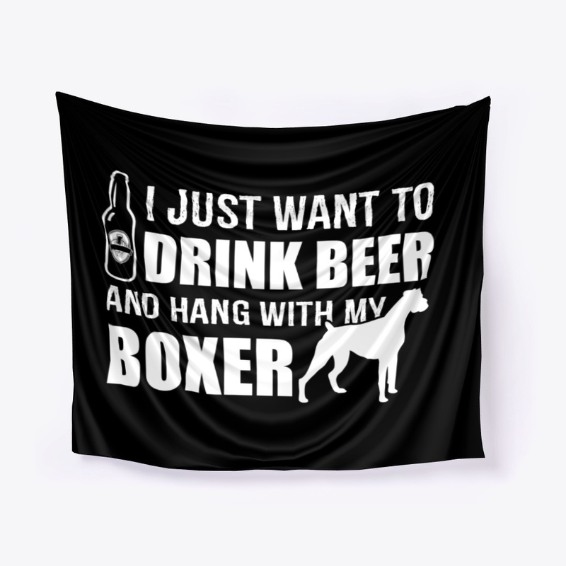Drink BEER and Hang BOXER dog T-Shirt
