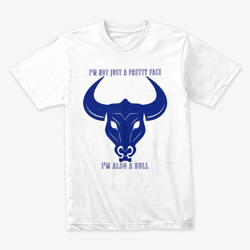 funny head bull with quote