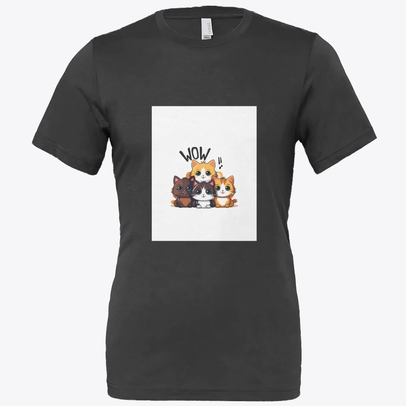 Stylish T-Shirt Design Adorable Cats