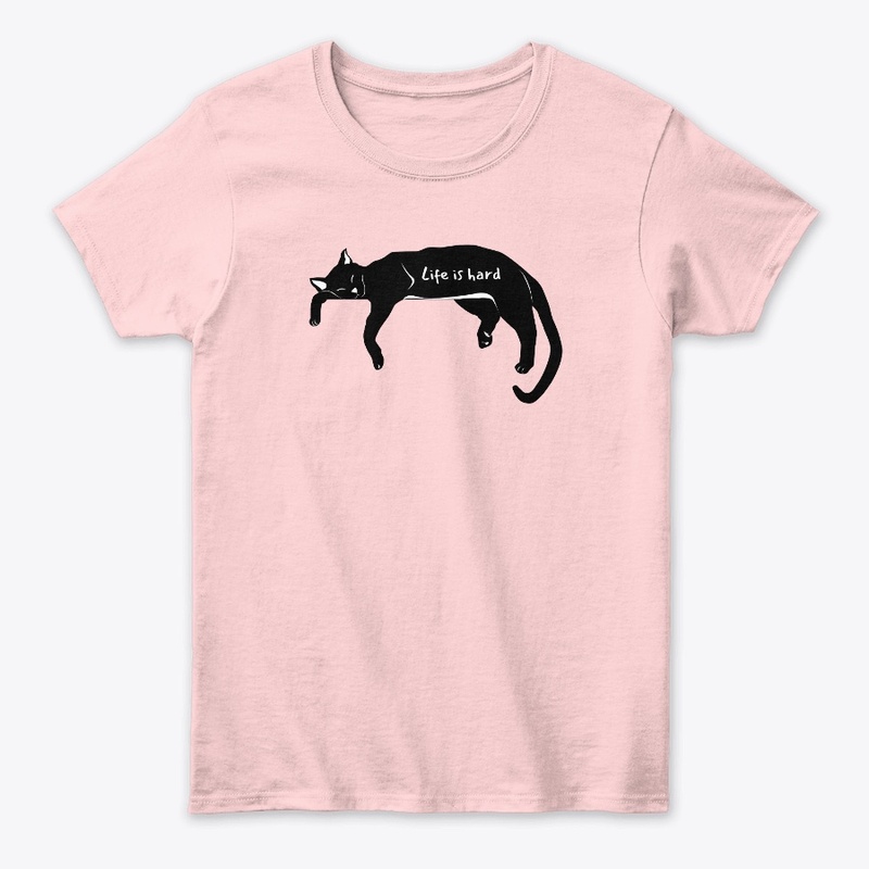 Sleeping black cat 