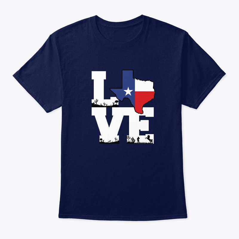 Love Texas Themed Lone Star Shirt