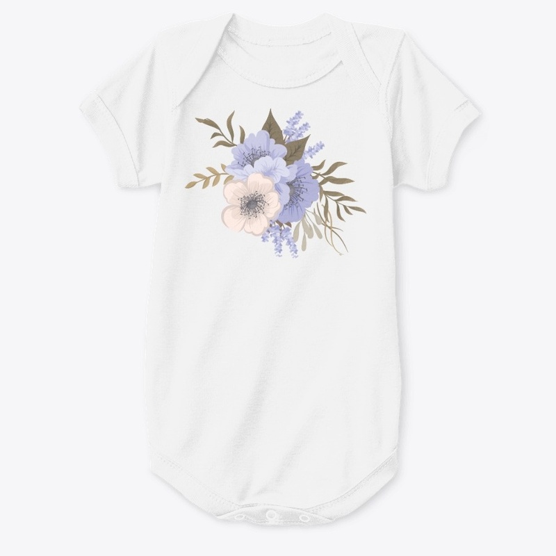 Realistic Blue Flower Design