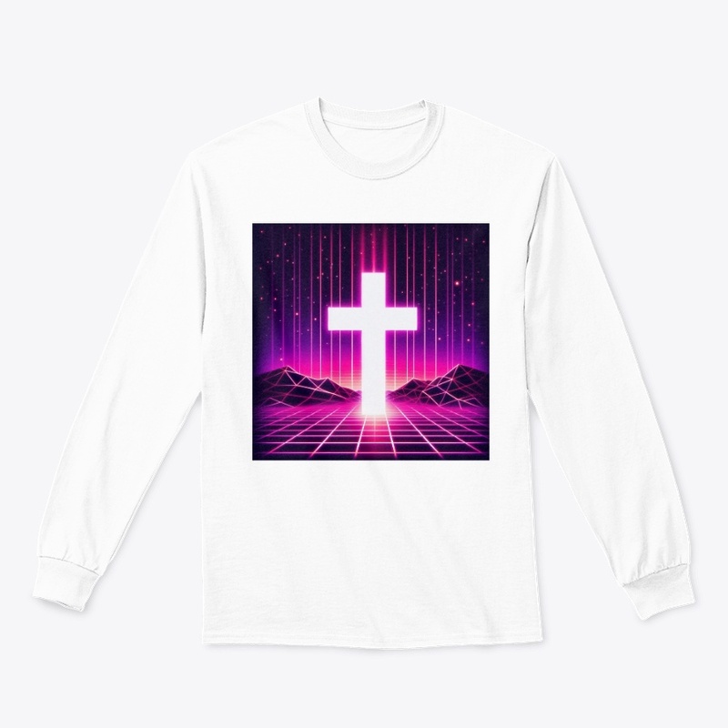 Jesus Saves - Vaporwave Cross Tee