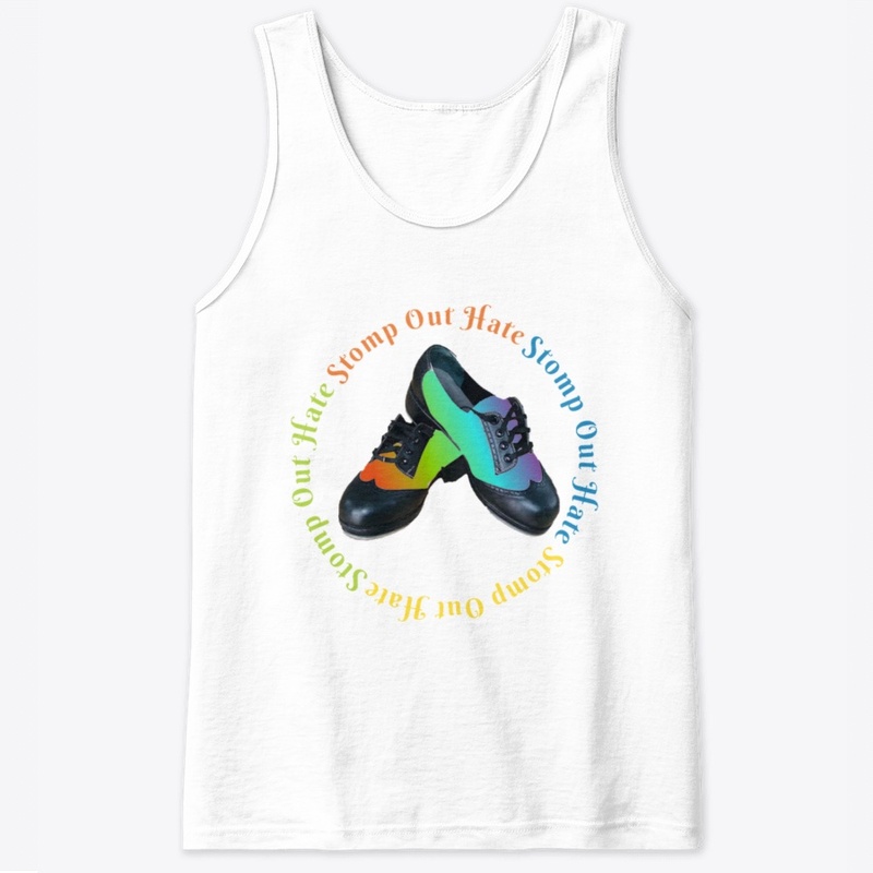 Stomp Out Hate Rainbow Tap Shoes