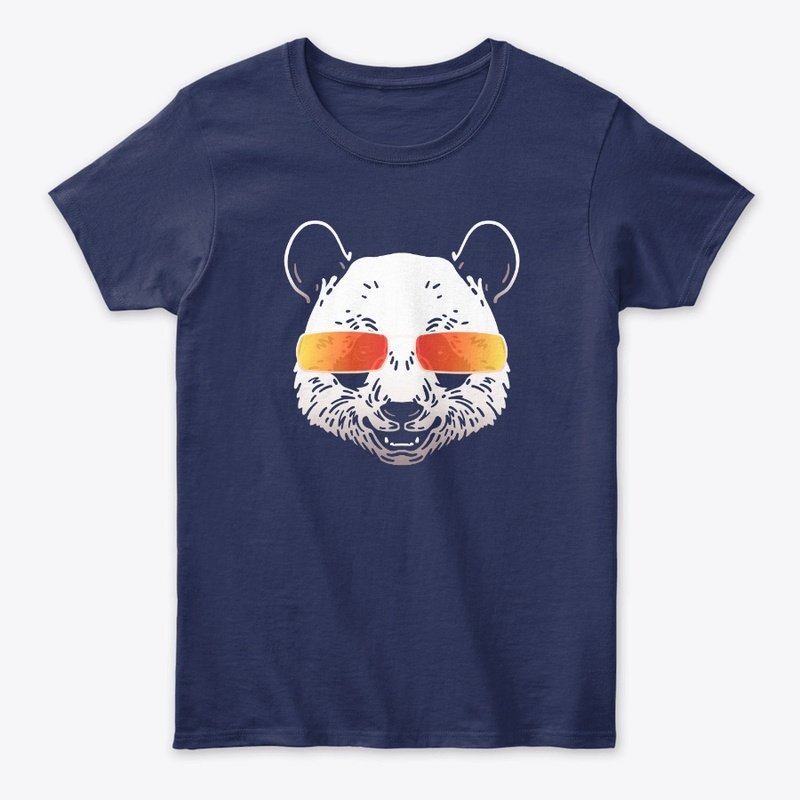 Cute Panda in Sunglasses (Colored+sg07)