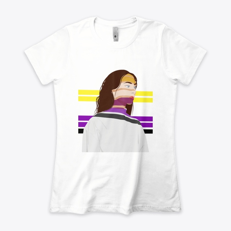 Non-binary support girl