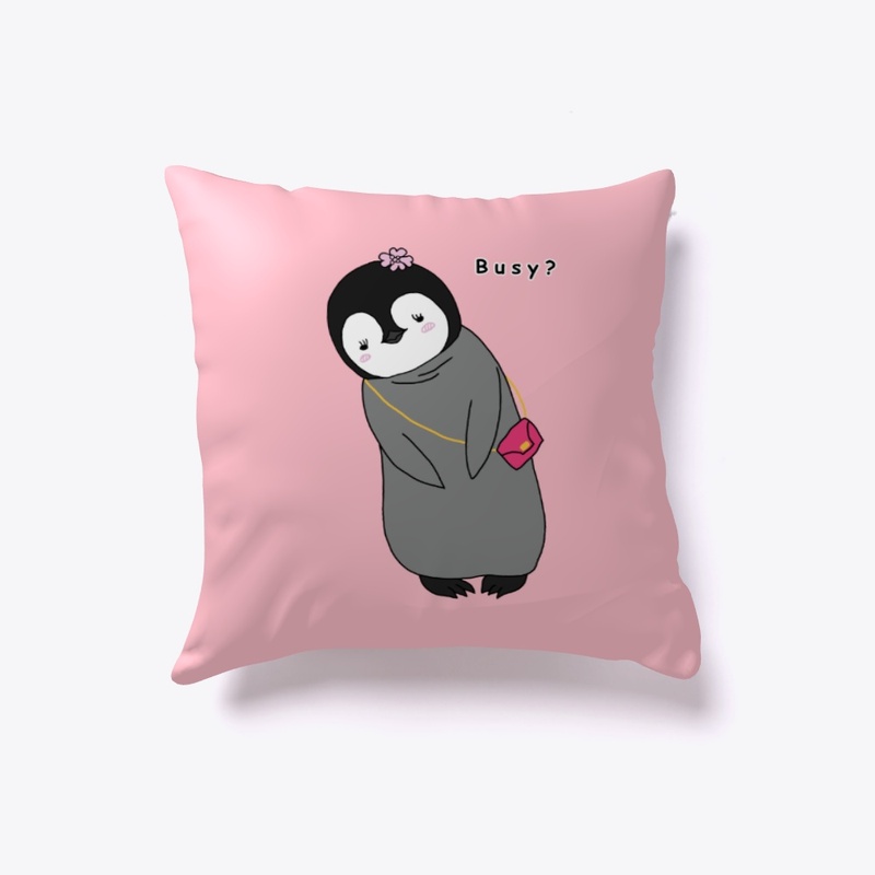 Busy? - Cute Baby Penguin Design