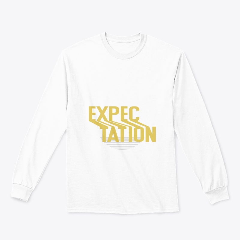 Expectation print t-shirt