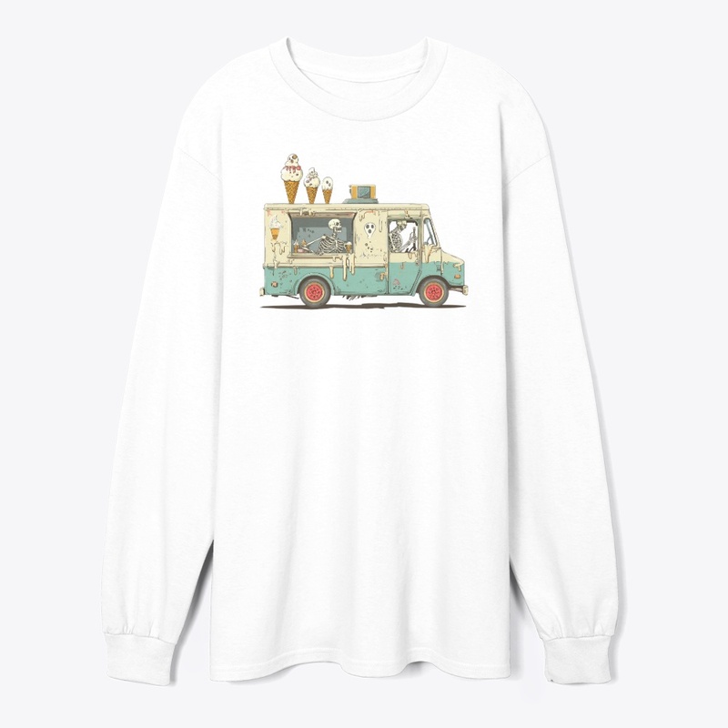 Spooky Skeleton Ice Cream Truck