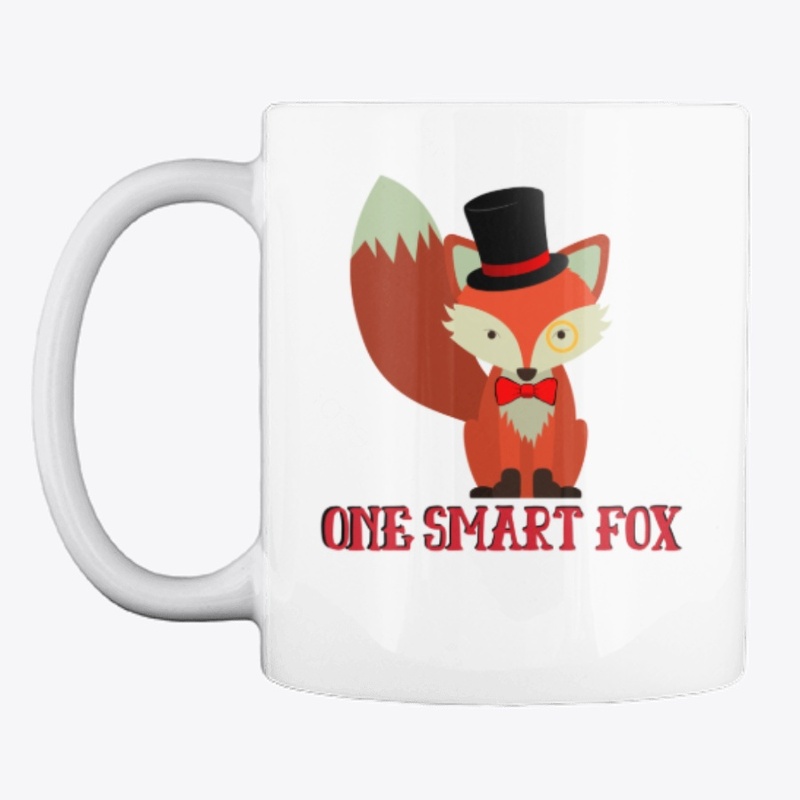 One Smart Fox, Top Hat & Monocle w/ text
