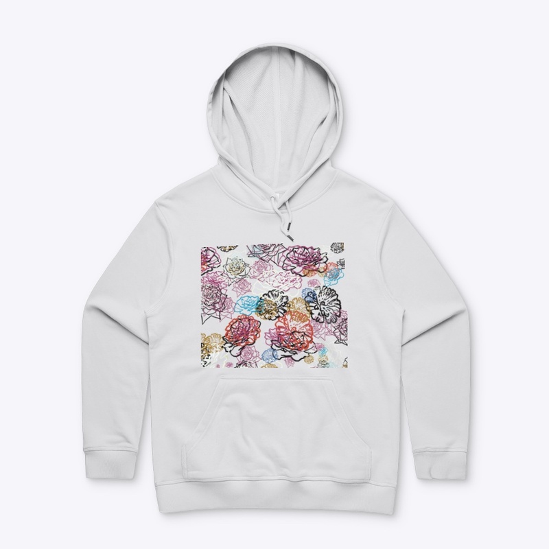 Zinnias and Roses