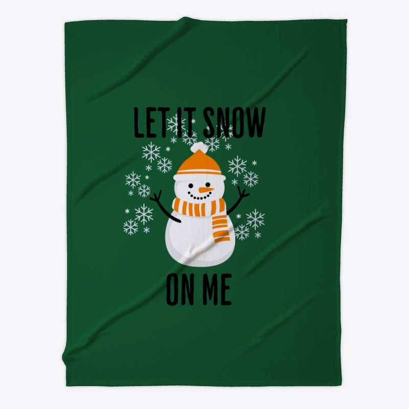 Let it snow me cute orange snowman