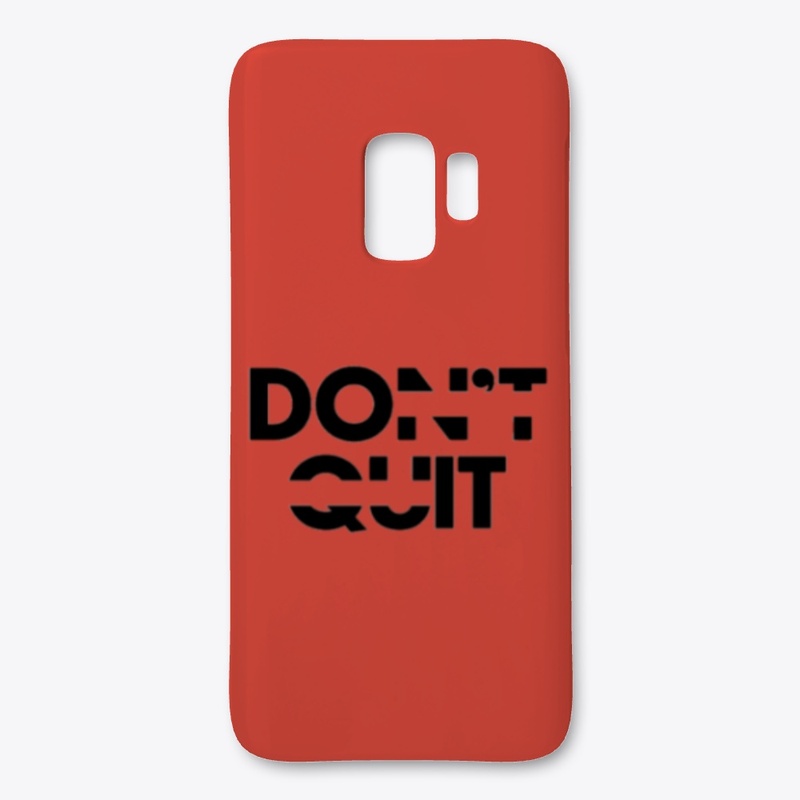 "don't quit" simple and unique artwork