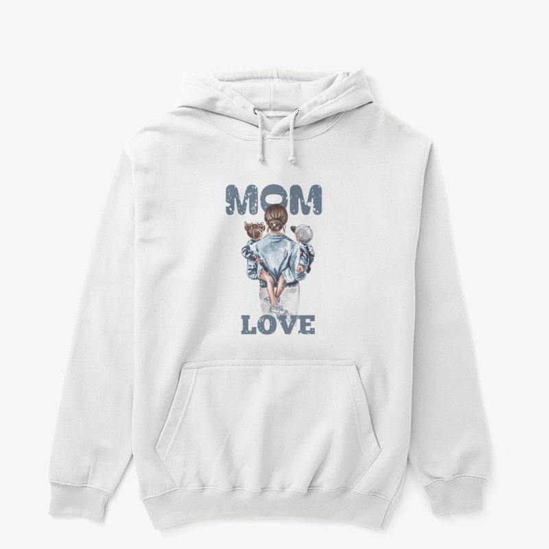 Mom love t-shirt design women's