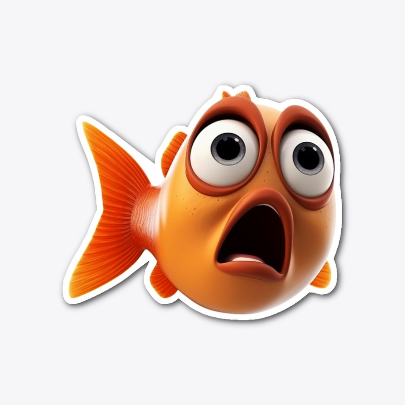 Bug-Eyed Shocked Goldfish 