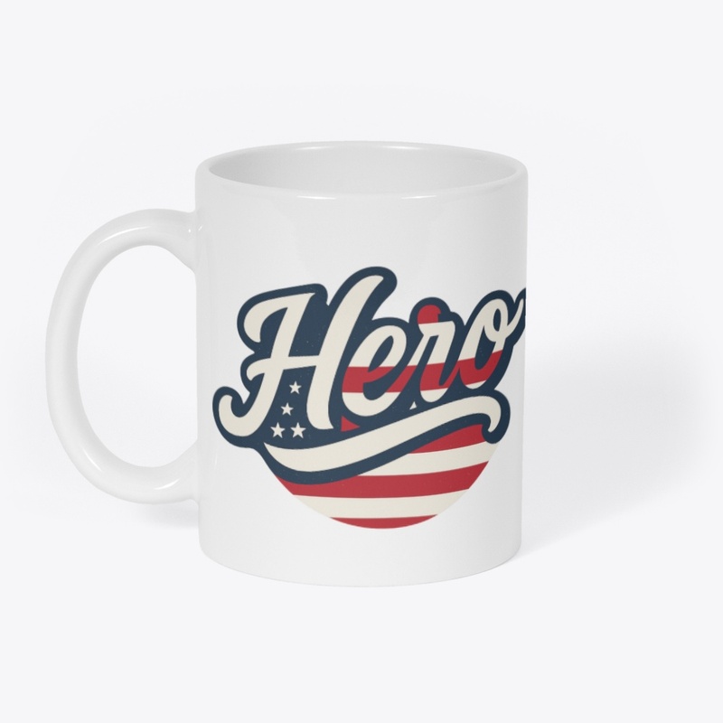 Hero T-Shirt American Flag Vintage Style