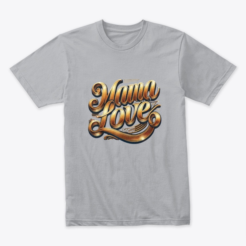 Mama Love Gold Script Swirls Edition