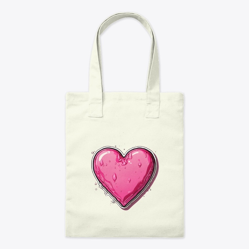 💖 Shocking Pink 3D Cartoon Heart