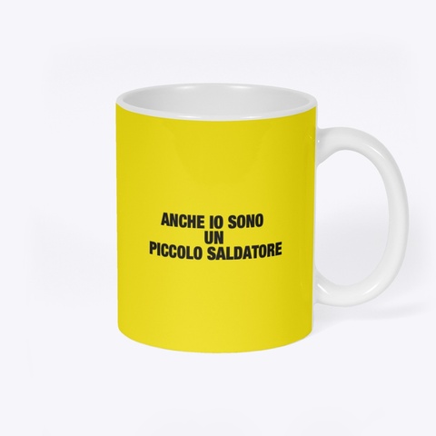 Tazza Sostenitore  Yellow T-Shirt Back
