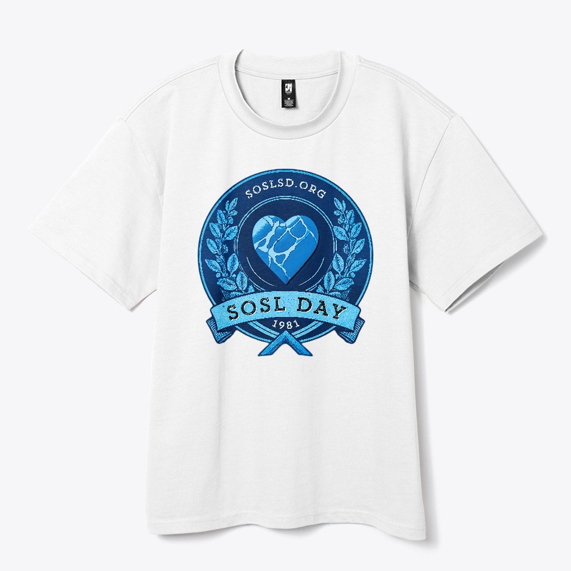 SOSL day heavy tee in pottery blue