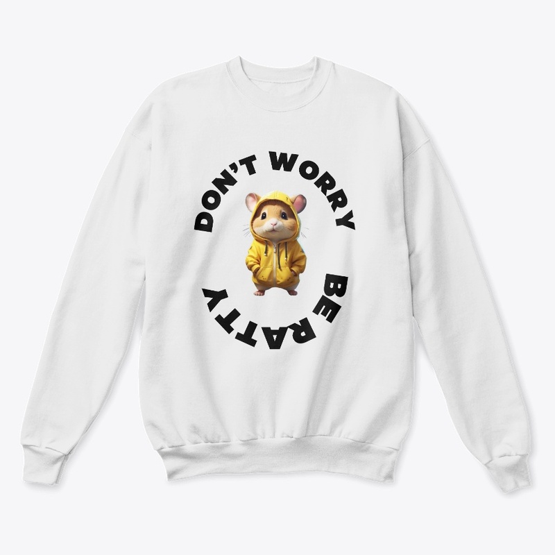 Don't worry be ratty funny design
