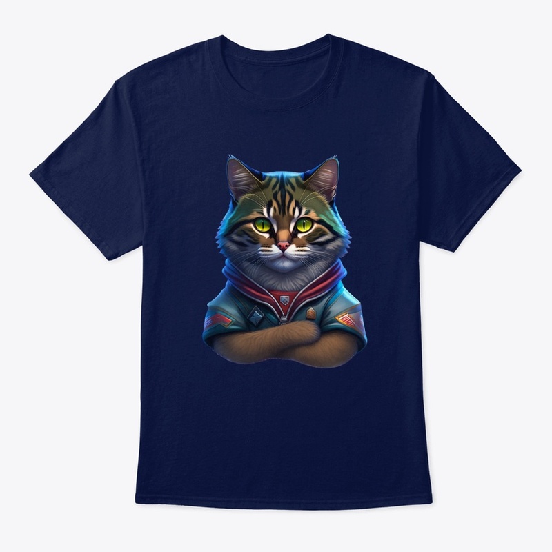 Cute Cat with His Arms Crossed