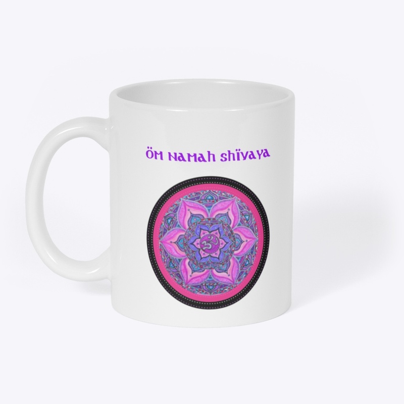 Om Lotus /White MUG