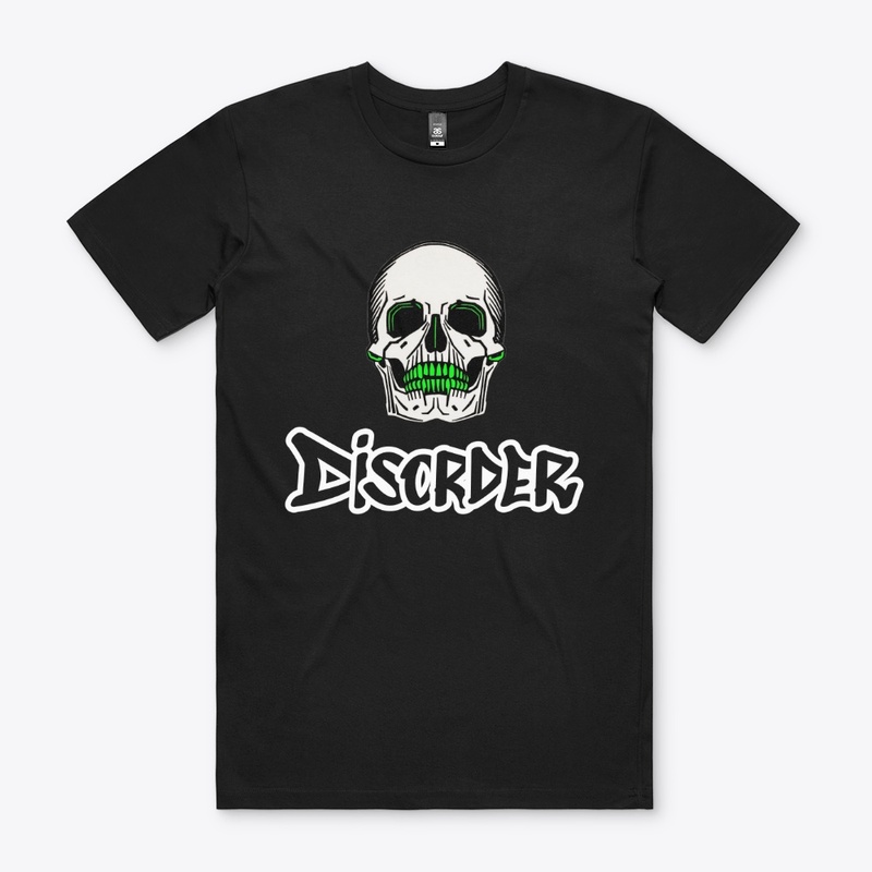 Skull with Disorder in Graffiti Style
