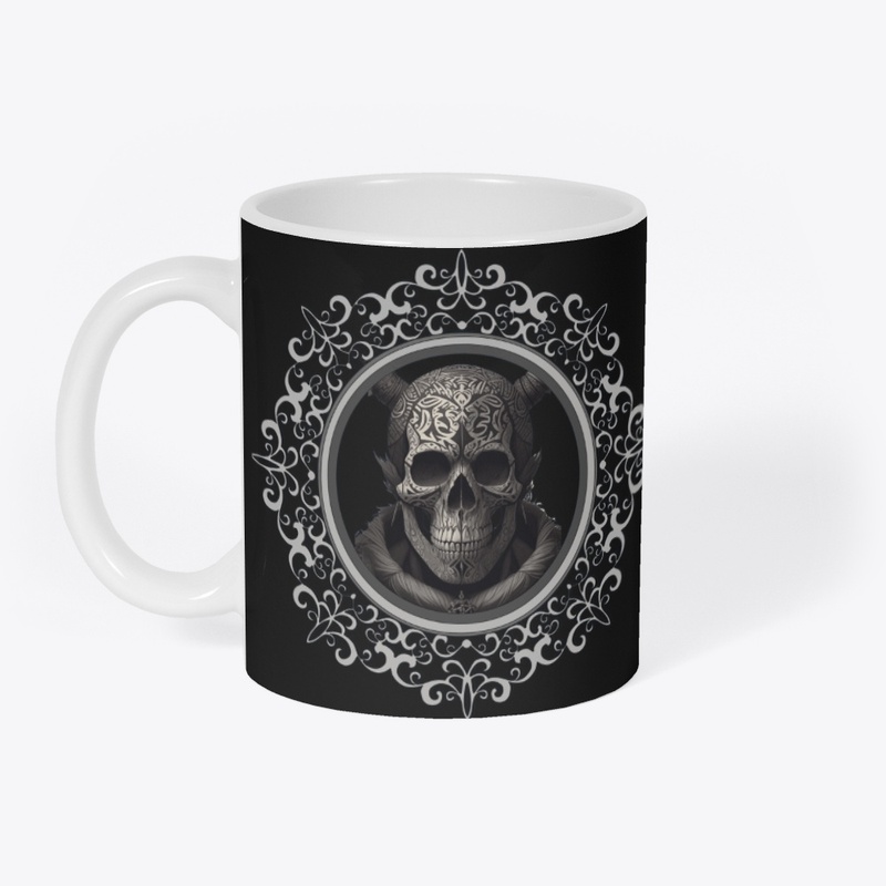 Halloween Tribal Skull Design