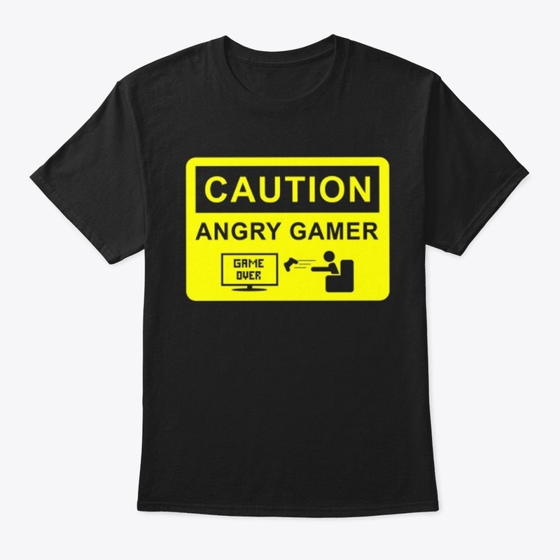 Caution Angry Gamer T-shirt