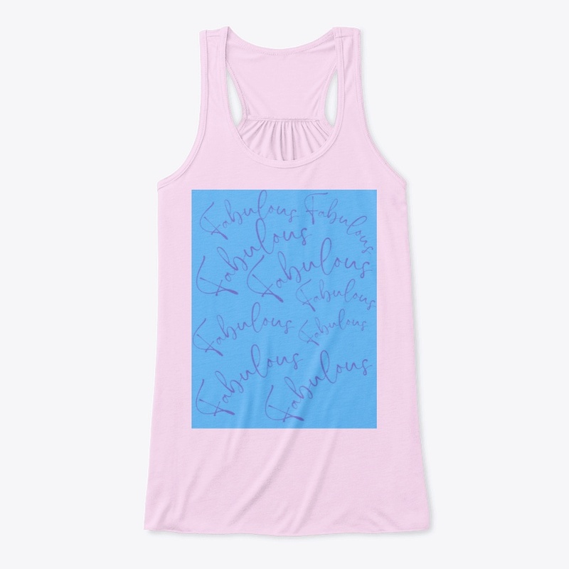BLUE CURSIVE FABULOUS
