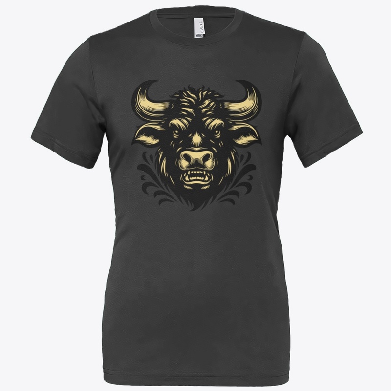 Bold Angry Cow Illustration