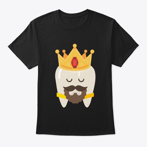Funny Dental Tooth Sunglasses Dentist To Black T-Shirt Front