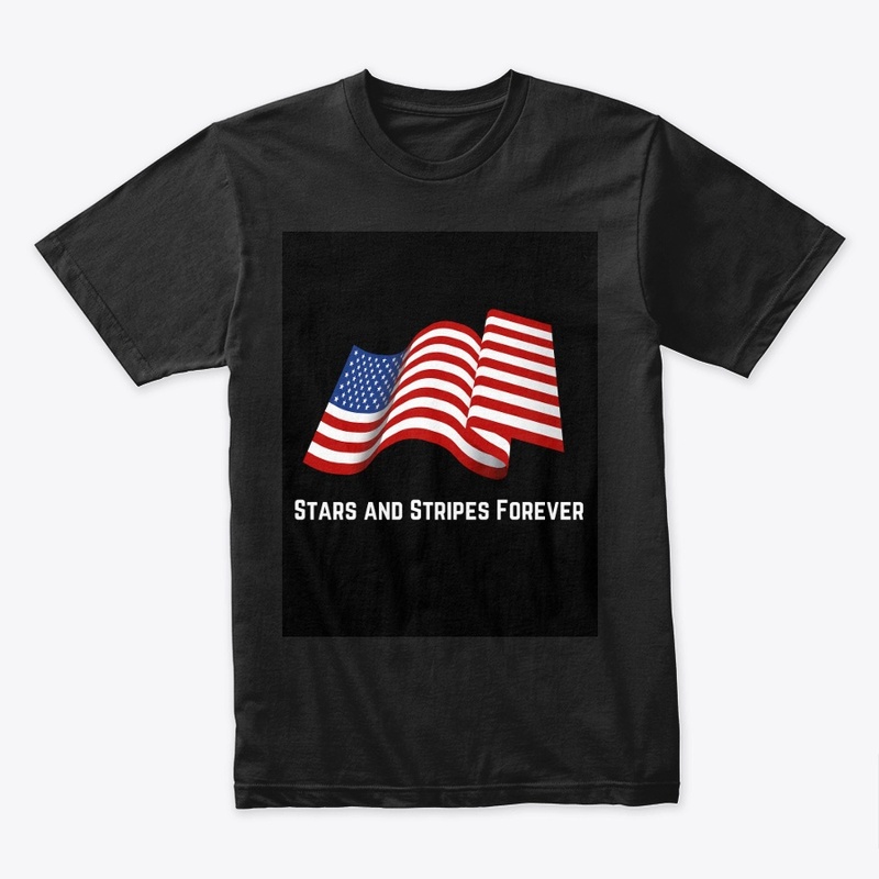 USA black T-shirt