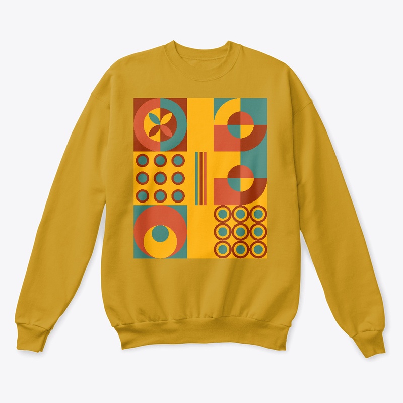 Tribal geometric design yellow