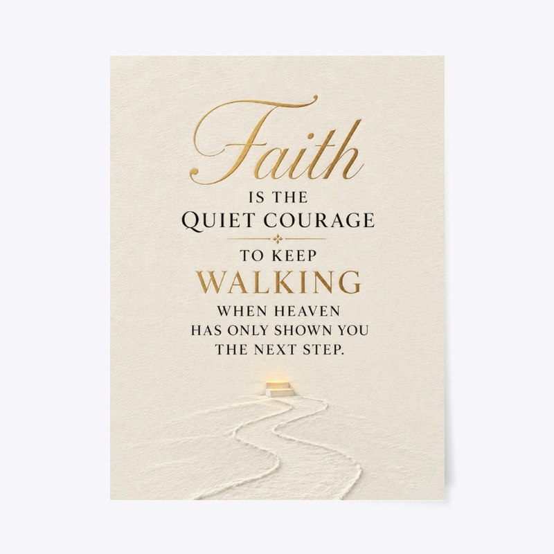 Faith For The Next Step Wall Art