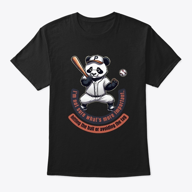 Cute Panda Baseball Player T-Shirts!