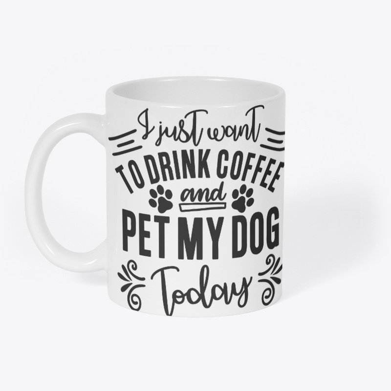 Coffee and dog