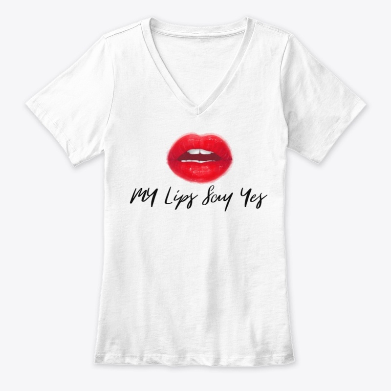 My lips say yes (black)