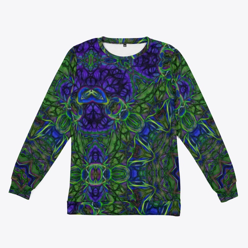 Blue Green Ribbon Kaleidoscope