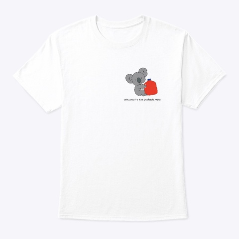 Borg X Koala White T-Shirt Front