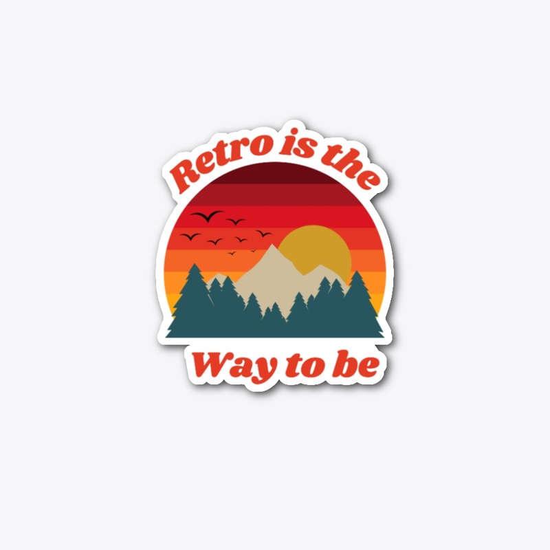 Retro is the way to be retro sunset 