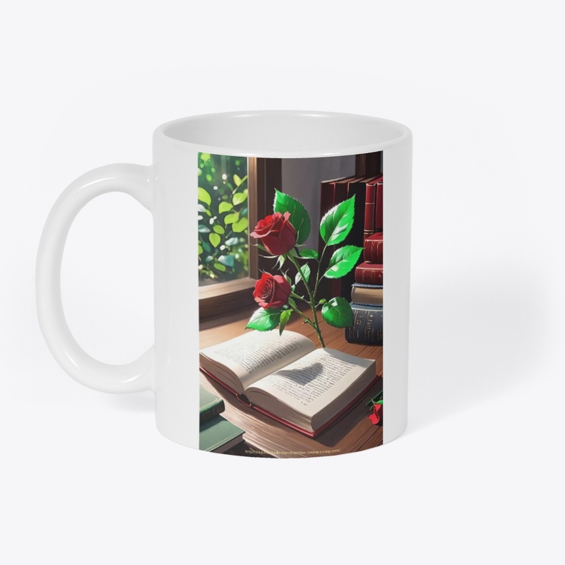 Rose and book