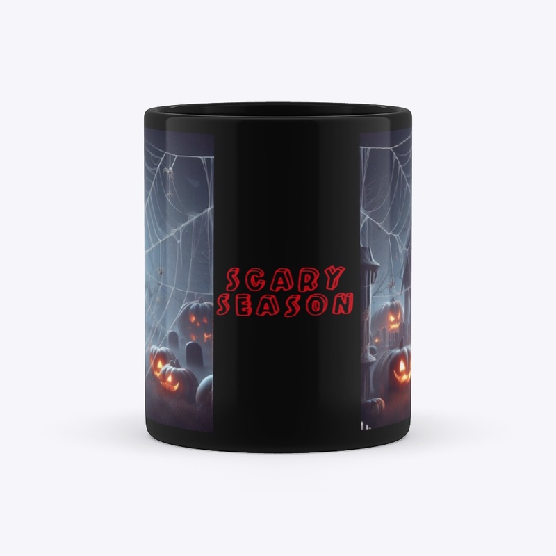 3D spooky Halloween spiderweb mug