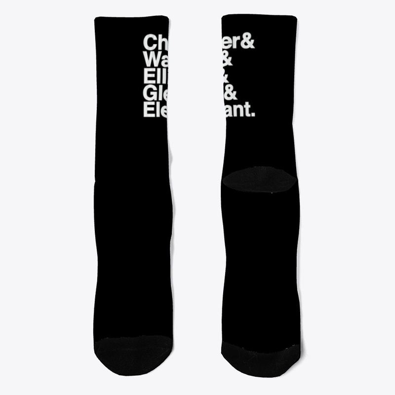 Roles on Black Socks