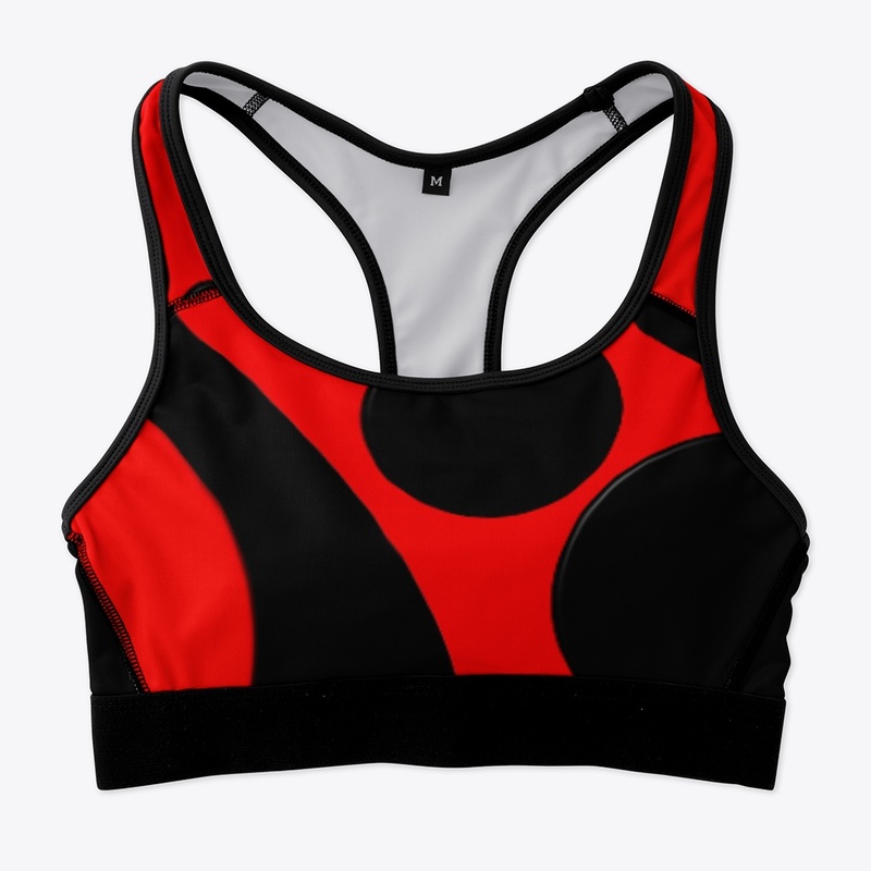 Red And Black Circle Pattern